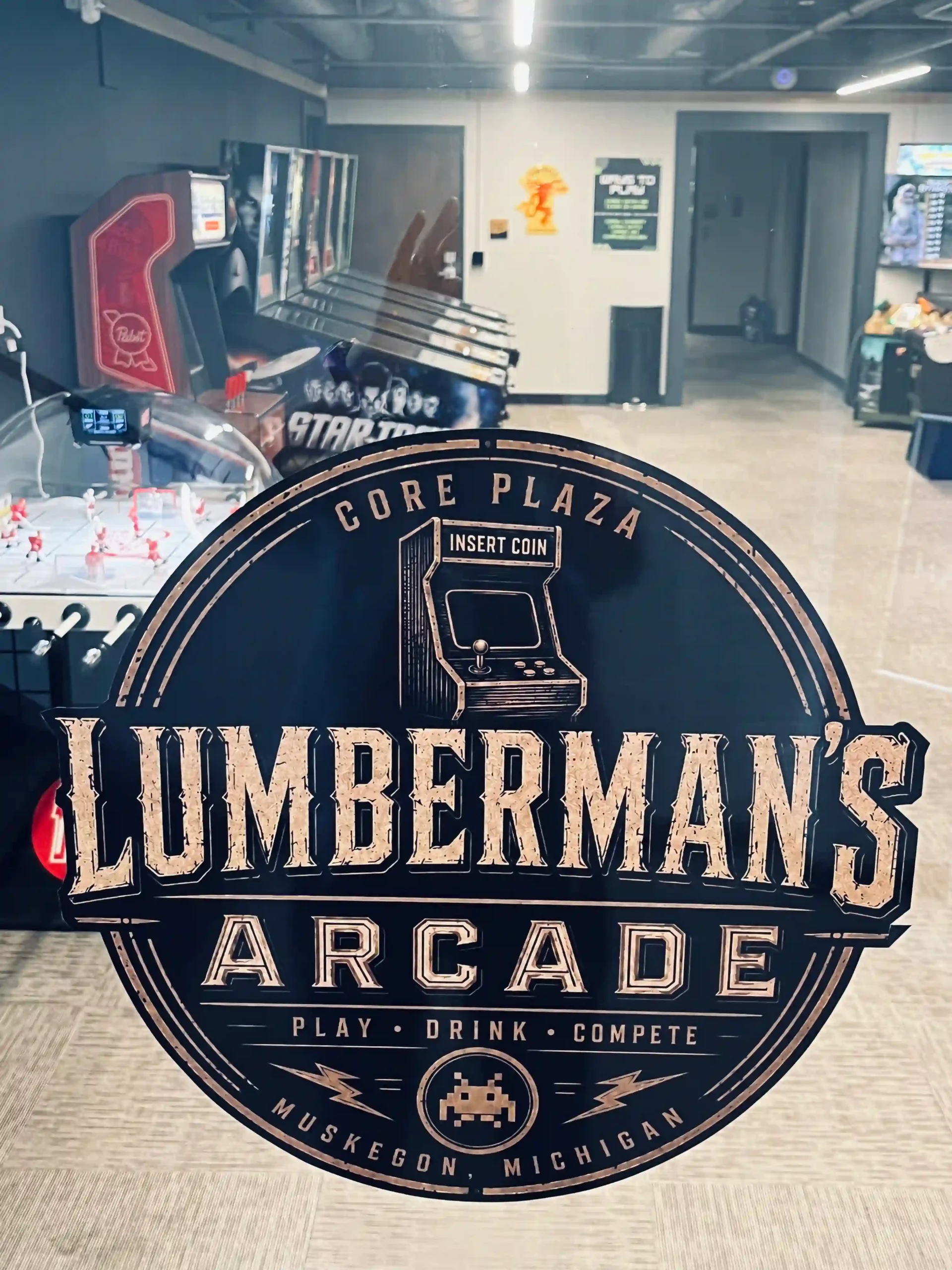 Lumberman's Arcade Entrance