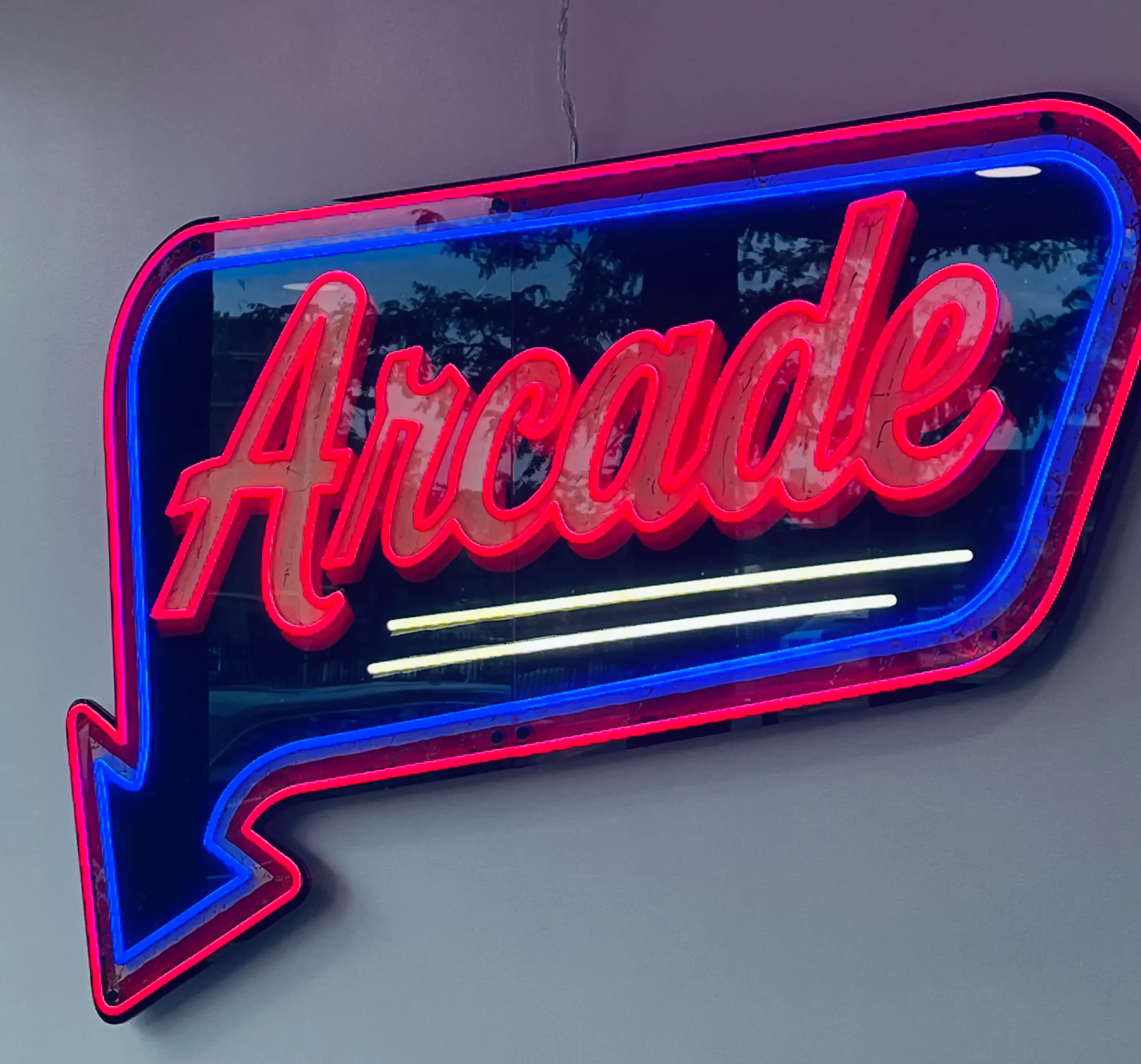 Retro Neon Arcade Sign